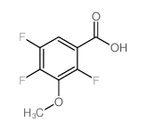 2,4,5-三氟-3-甲氧基苯甲酸结构式