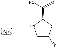 (2R,4S)-4-Fluoropyrrolidine-2-carboxylic acid hydrochloride Structure