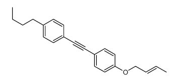 1-but-2-enoxy-4-[2-(4-butylphenyl)ethynyl]benzene Structure
