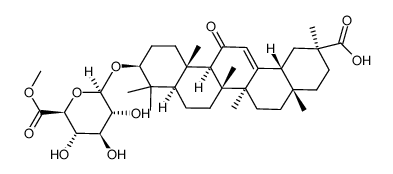 3-O-(methyl β-D-glucopyranosyluronate)-18β-glycyrrhetinic acid Structure