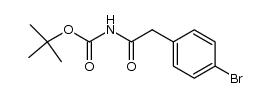 tert-butyl (2-(4-bromophenyl)acetyl)carbamate结构式