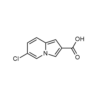 6-chloroindolizine-2-carboxylicacid Structure