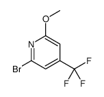 2-bromo-6-methoxy-4-(trifluoromethyl)pyridine结构式