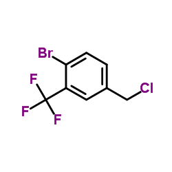 1-Bromo-4-(chloromethyl)-2-(trifluoromethyl)benzene Structure