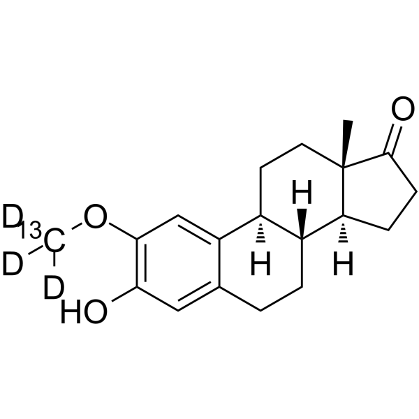 2-甲氧基雌酮-[13C,D3]结构式