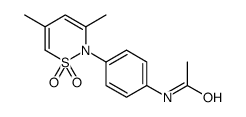N-[4-(3,5-dimethyl-1,1-dioxothiazin-2-yl)phenyl]acetamide Structure