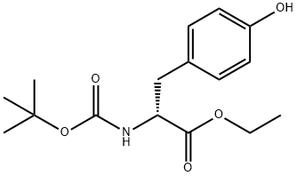 N-Boc-D-酪氨酸乙酯结构式