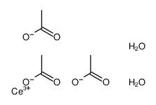 cerium(3+),triacetate,dihydrate Structure