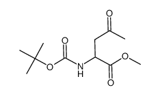 N-Boc-4-oxo-DL-norvaline methyl ester结构式