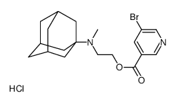 2-[1-adamantyl(methyl)amino]ethyl 5-bromopyridine-3-carboxylate,hydrochloride Structure