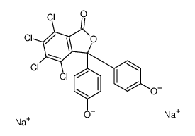 disodium,4-[4,5,6,7-tetrachloro-1-(4-oxidophenyl)-3-oxo-2-benzofuran-1-yl]phenolate Structure