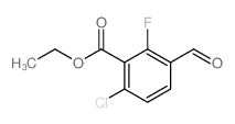 ethyl 6-chloro-2-fluoro-3-formylbenzoate Structure