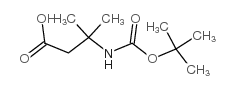 N-Boc-3-amino-3-methylbutanoic Acid Structure