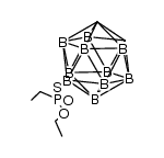 O-ethyl-S-(o-carboran-9-yl) ethylphosphonothioate结构式