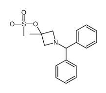 1-二苯甲基-3-甲基氮杂环丁烷-3-基甲磺酸酯结构式