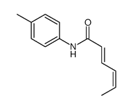 N-(4-methylphenyl)hexa-2,4-dienamide结构式