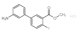 3-氨基-4-氟-[1,1-联苯]-3-羧酸甲酯盐酸盐结构式