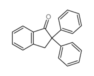 1H-Inden-1-one,2,3-dihydro-2,2-diphenyl- Structure