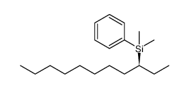 (S)-dimethyl(phenyl)(undecan-3-yl)silane结构式