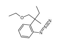 1-azido-2-(1-ethoxy-2-methylbutan-2-yl)benzene结构式