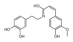 (E)-N-[2-(3,4-dihydroxyphenyl)ethyl]-3-(4-hydroxy-3-methoxyphenyl)prop-2-enamide Structure