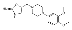 5-[[4-(3,4-dimethoxyphenyl)piperazin-1-yl]methyl]-4,5-dihydro-1,3-oxazol-2-amine Structure
