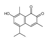 7-Hydroxy-5-isopropyl-3,8-dimethylnaphthalene-1,2-dione结构式