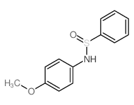 Benzenesulfinamide,N-(4-methoxyphenyl)- Structure