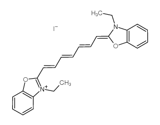 碘化-3,3ˊ-二乙基氧杂三羰花青结构式