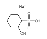 Cyclohexanesulfonicacid, 2-hydroxy-, sodium salt (1:1) structure