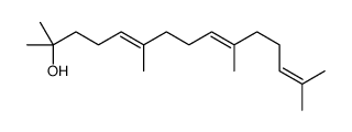 2,6,10,14-tetramethylpentadeca-5,9,13-trien-2-ol Structure