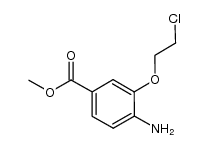 4-amino-3- (2-chloro-ethoxy)-benzoic acid methyl ester结构式