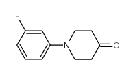 1-(3-氟苯基)-4-哌啶酮结构式