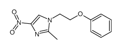 2-methyl-4-nitro-1-(2-phenoxyethyl)imidazole结构式