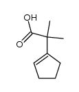 α,α-dimethyl-1-cyclopentene-1-acetic acid结构式