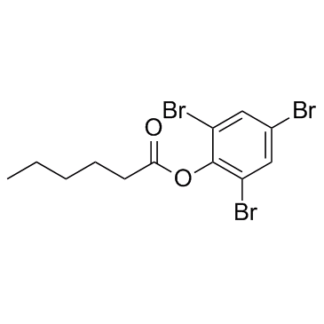 己酸2,4,6-三溴苯酯结构式