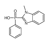 (1-methylbenzimidazol-2-yl)-phenylphosphinic acid结构式