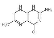 4(3H)-Pteridinone,2-amino-7,8-dihydro-6-methyl-结构式