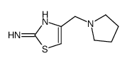 4-(吡咯烷-1-甲基)-1,3-噻唑-2-胺结构式