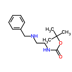 (2-(苄基氨基)乙基)氨基甲酸叔丁酯结构式