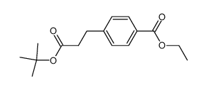 Benzenepropanoic acid, 4-(ethoxycarbonyl)-, 1,1-dimethylethyl ester (9CI) Structure