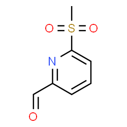 6-(甲基磺酰基)吡啶甲醛结构式