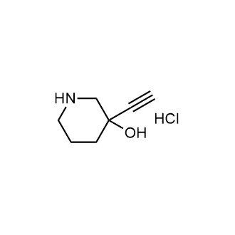 3-乙炔基哌啶-3-醇盐酸盐结构式