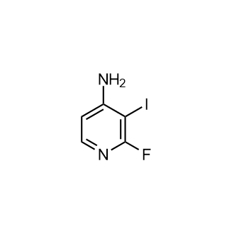 2-氟-3-碘吡啶-4-胺结构式