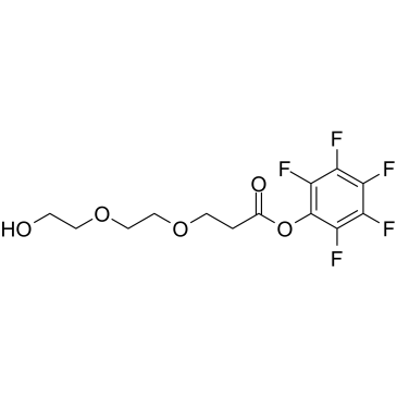 Hydroxy-PEG2-C2-PFP ester结构式