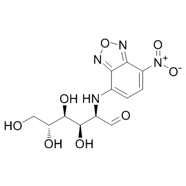 2-(N-7-硝基-2,1,3-苯并恶二唑-4-氨基)-2-脱氧-D-葡萄糖结构式