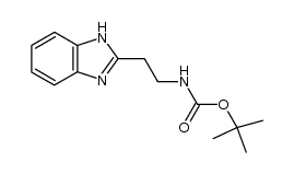 (1H-benzimidazol-2-yl-ethyl)carbamic acid tert-butyl ester结构式