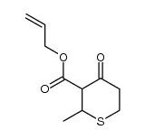 2-methyl-tetrahydrothiopyran-4-one-3-carboxylic acid allyl ester Structure