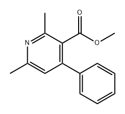 3-Pyridinecarboxylic acid, 2,6-dimethyl-4-phenyl-, methyl ester picture