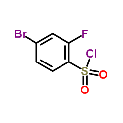 4-Bromo-2-fluorobenzenesulfonyl chloride Structure